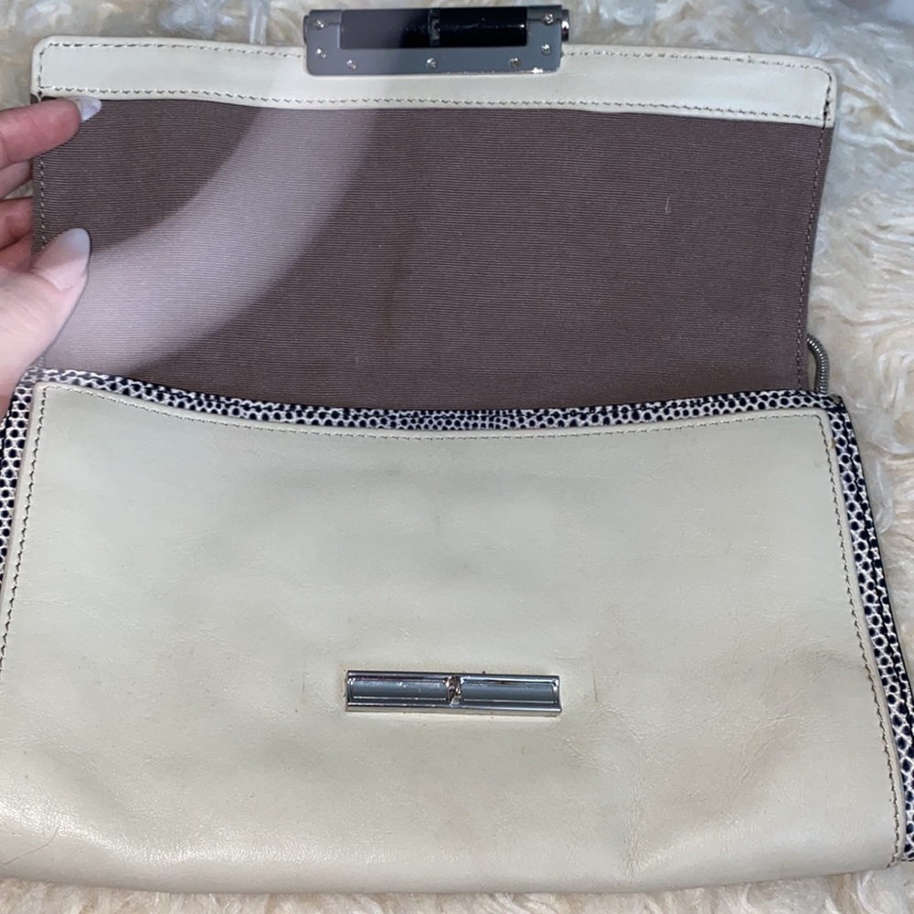 Dvf Two Tone Purse With Python Trim - image 6